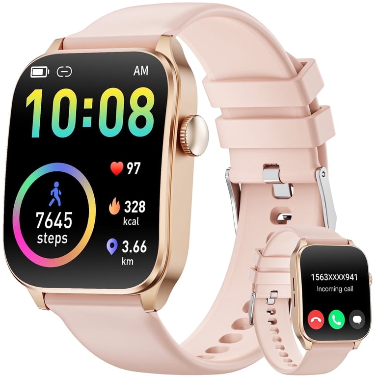 NWT Mingdaln Smartwatch- Pink Amazon.com: Mingdaln 1.83-Inch Full-Touch Answer/Dial  main image 4