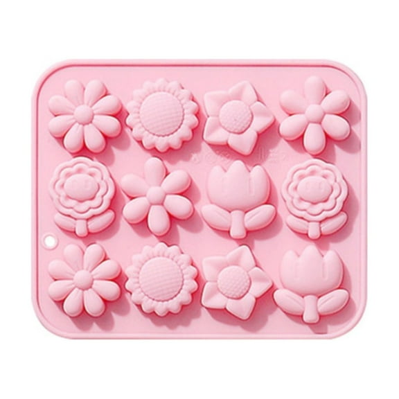 Mingjia Cake Mould,1X Silicone Mold,Flowers Silicone Mould Fondant Cake Chocolate Cookie Decorating Mould Cake Tools