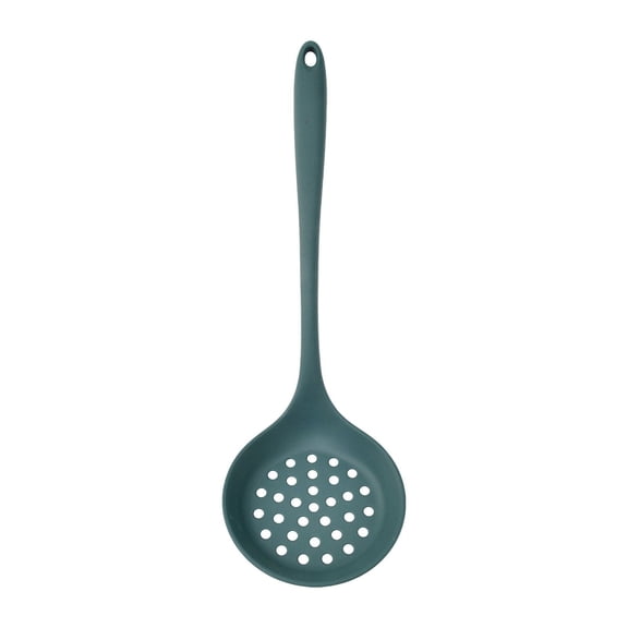 Mingjia Cooking Utensils,1X Spatula Spoon,Silicone Spoon Lightweight Silicone Strainer Spoon Silicone Non Stick Spoon for Removing Straining Cooking Deep Frying Filtering Dishwasher