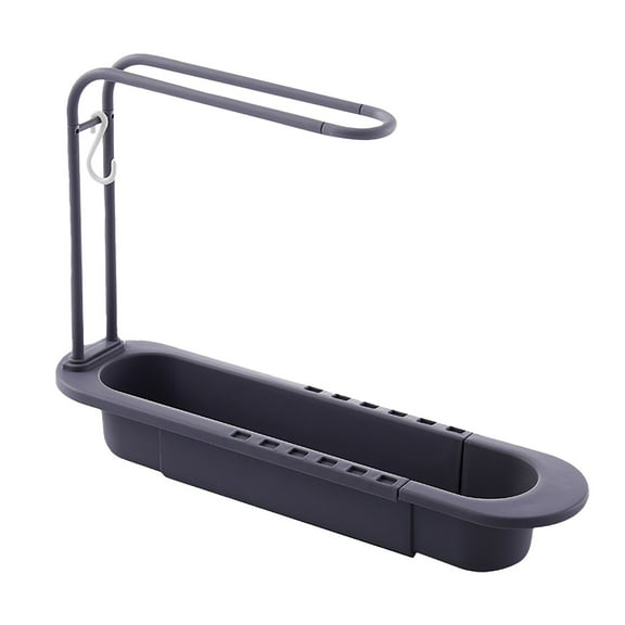 Mingjia Rack,1X Organizer Shelf,Kitchen Storage Holders Racks Telescopic Sink Shelf Soap Sponge Rack Basket Faucet Adjustable Bathroom Holder Organizer