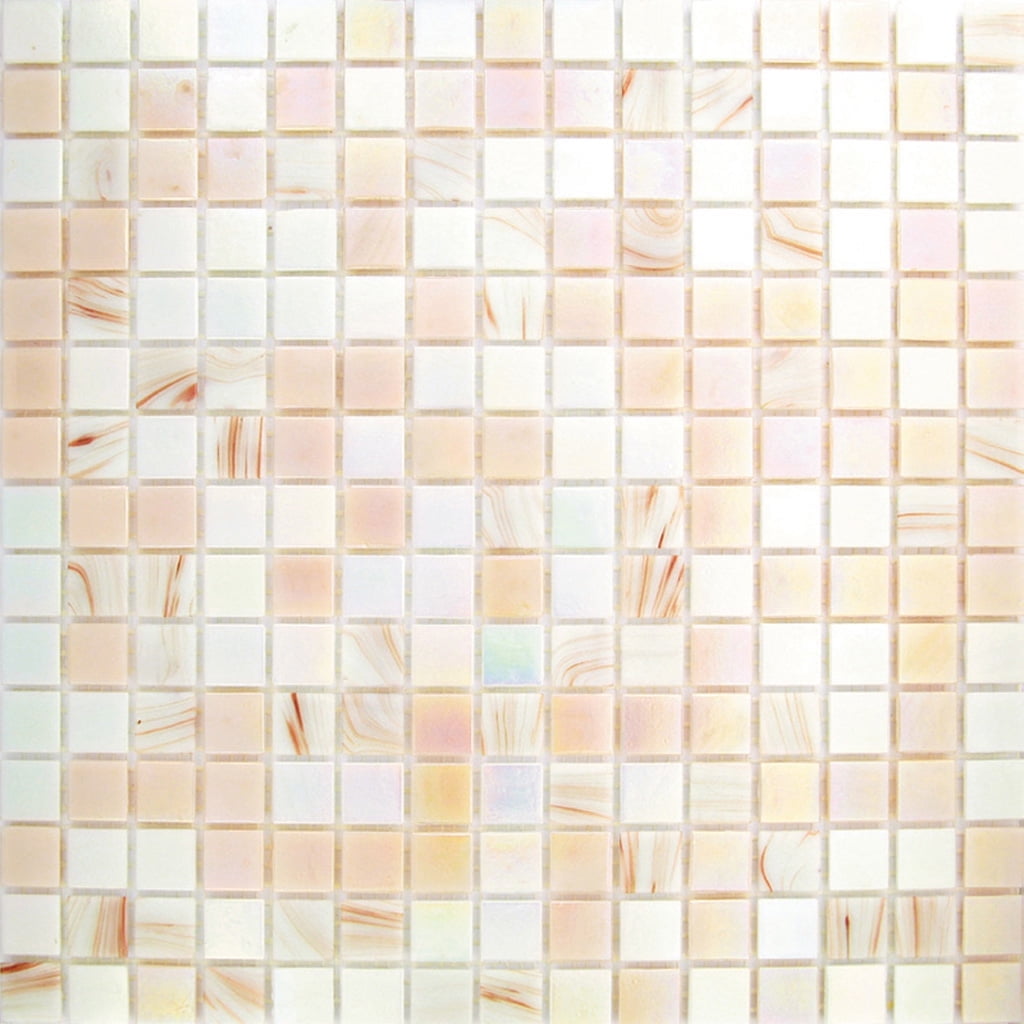 Tuscan Beige and White Glass Mosaic Tile for Wall and Floor