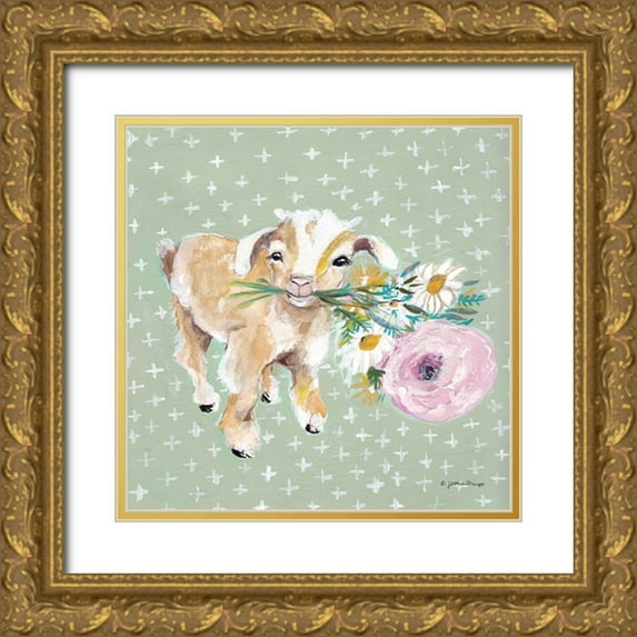 Mingo, Jessica 15x15 Gold Ornate Wood Framed with Double Matting Museum Art Print Titled - Emma