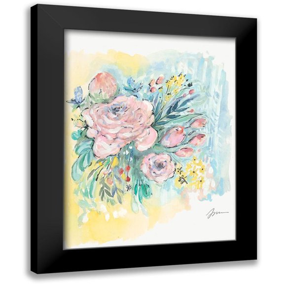 Mingo, Jessica 15x18 Black Modern Framed Museum Art Print Titled - Flowers for Ruby
