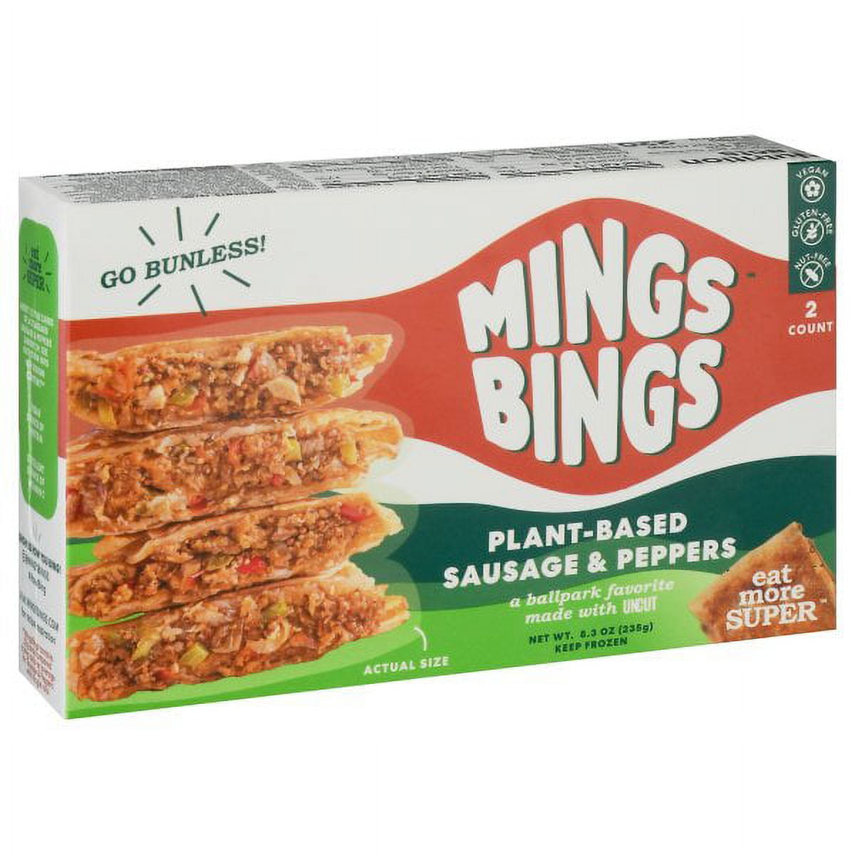 Mings Bings PlantBased Sausage & Pepper Bings, 9oz