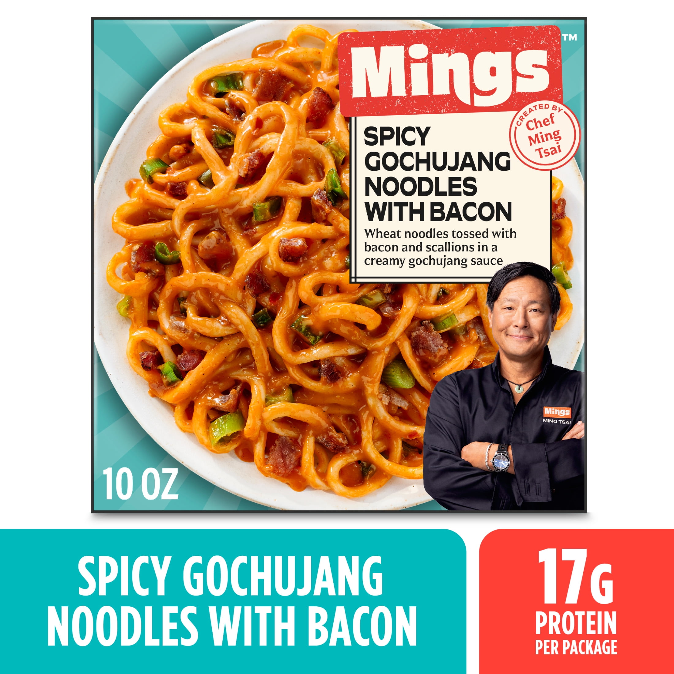 Mings Spicy Gochujang Noodles, Frozen Wheat Noodles, Asian Food