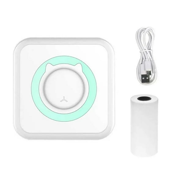 Mingsci Instant Smartphone Photo Printer - Portable Mini Wireless Mobile Printer - Sticky-Back Photos - Bluetooth Compatible with iOS & Android Devices - Fun Editing App - Green