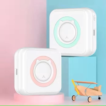 Mingsci Portable 57mm Bluetooth thermal Printer for android and iOS - Wireless, inkless Photo and Label Printing on the Go,Pink