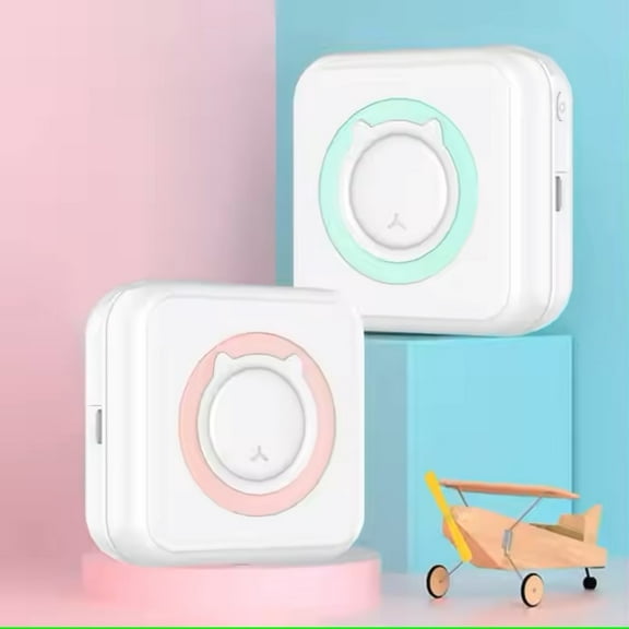 Mingsci Portable 57mm Bluetooth thermal Printer for android and iOS - Wireless, inkless Photo and Label Printing on the Go,Pink