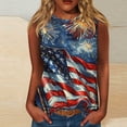 thumbnail image 1 of Mingw 4th of July Shirts American Flag Summer Tank Top for Women 4th of July Sleeveless Basic Casual Patriotic Tops, 1 of 4