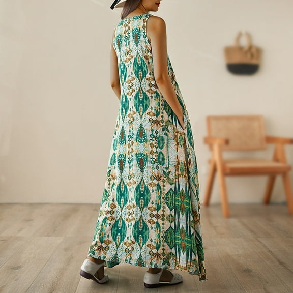 Mingw Beach Vacation Clothes for Women Womens Long Maxi Summer Floral Print Short Sleeve Flowy Modest Maxi Dress Gown