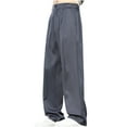 thumbnail image 1 of Mingw Big and Tall Mens Loose Fit Casual Daily Outdoor Casual Pants Comfortable Lightweight Breathable Wide Leg Pants,Gray,L, 1 of 6