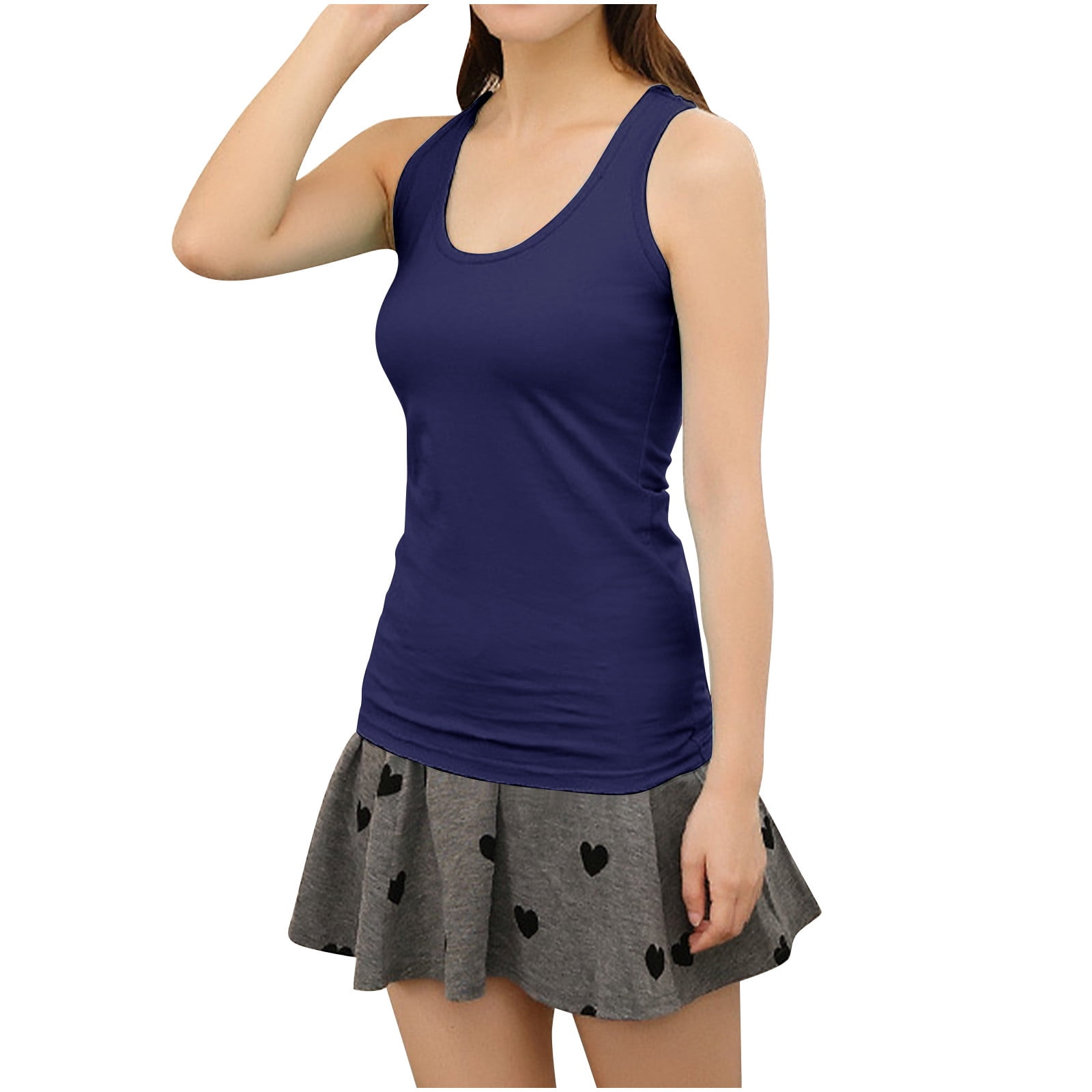 Mingw Women's Basic Tank Top for Women Summer Slim Base Inner Tank Top ...