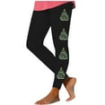 thumbnail image 1 of Mingw Christmas Leggings Women Plaid Print High Waist Slim Fit Stretch Gym Jegging Tights Holiday Outfits,Black,M, 1 of 5