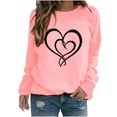 thumbnail image 1 of Mingw Colored Long Sleeve Tees for Women Sweatshirts Crew Neck Graphic Long Sleeve Fall Tunic Top, 1 of 3