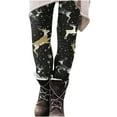 thumbnail image 1 of Mingw Funny Santa Snowflake Print Costume Holiday Tights Leggings High Waist Workout Leggings Ugly Christmas Yoga Pants Christmas Leggings for Women ,Black,M, 1 of 6