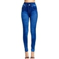 thumbnail image 1 of Mingw Jeans Denim Leggings Leggings for Women Pull on Stretchy High Waisted Skinny Jean Leggings ,Blue,Free Size, 1 of 5