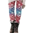 thumbnail image 1 of Mingw Ladies' Christmas Printed Leggings High waist Tight Athletic Yoga Pants Y2K Snowflake Printed Trousers,Blue,L, 1 of 6
