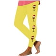 thumbnail image 1 of Mingw Legging Pants for Women High Waist Slim Fit Festival Yoga Pants Athletic Workout Trousers,Yellow,M, 1 of 5