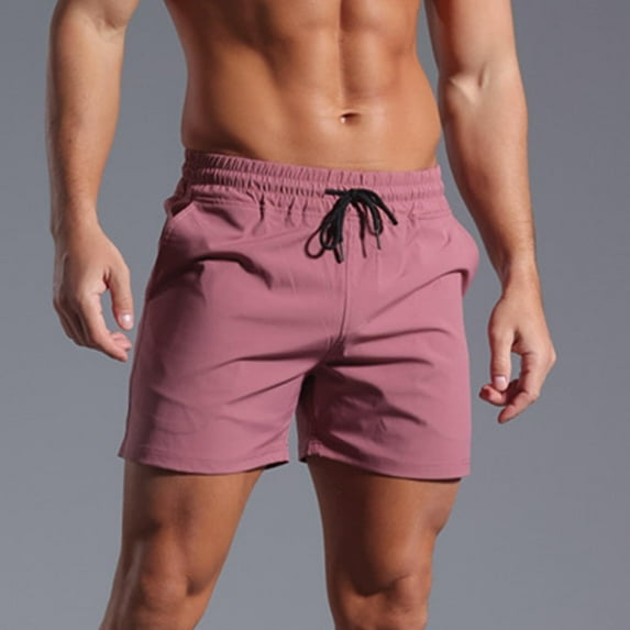 Mingw Mens Shorts Men's Fleece Shorts Stretch Casual Jersey Shorts for Workout