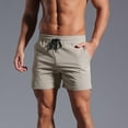 thumbnail image 1 of Mingw Mens Shorts Men's Fleece Shorts Stretch Casual Jersey Shorts for Workout, 1 of 6