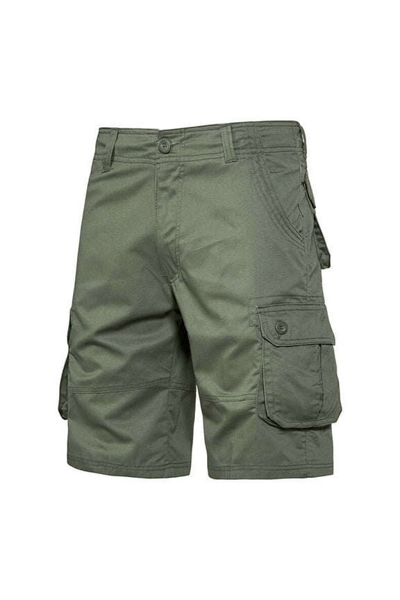 Mens Shorts Men's Messenger Cargo Shorts Ripstop Fabric Pants with Multi Pockets