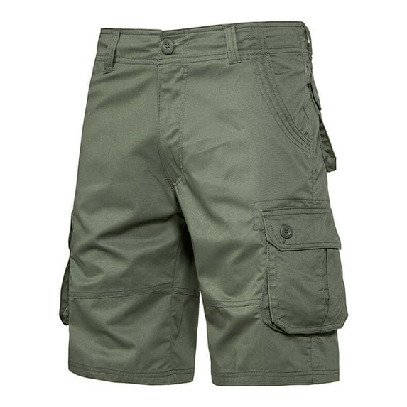 Mingw Mens Shorts Men's Messenger Cargo Shorts Ripstop Fabric Pants with Multi Pockets