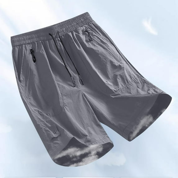 Mingw Mens Shorts Men's Waterproof Large Shorts Summer Beach Pants Casual Zipper Shorts