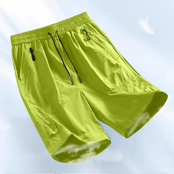 Mingw Mens Shorts Men's Waterproof Large Shorts Summer Beach Pants Casual Zipper Shorts