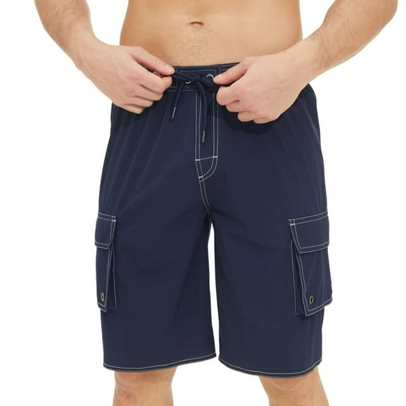 Mingw Mens Shorts Summer Men's Pants Elastic Waist with Pockets Shorts