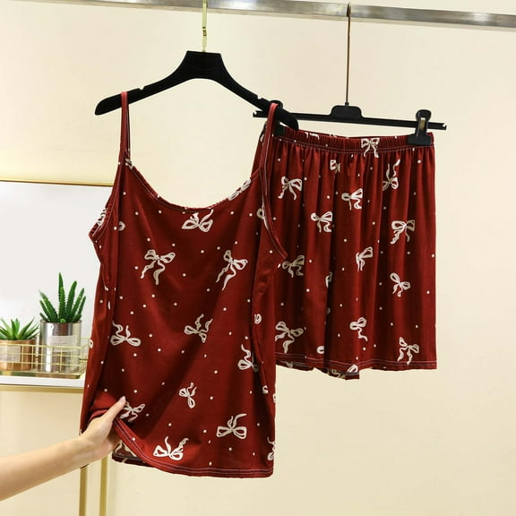 Mingw Pajamas for Women Set Women's Nylon Spandex Fabric breathable and lightweight Pajama Set for Bedtime Essential