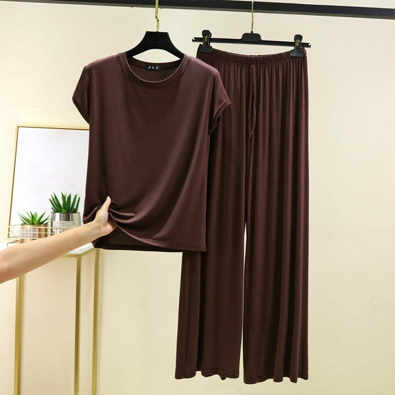 Mingw Pajamas for Women Set Women's Organic Cotton Pajama Set Chemical Free Two Piece Sleepwear Lounge Set