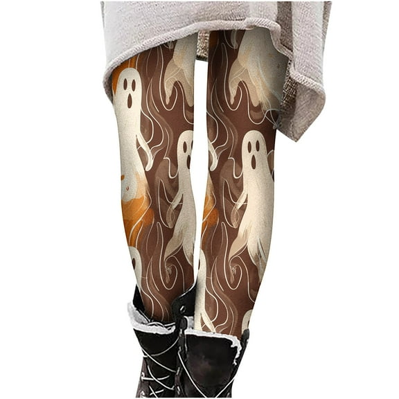 Mingw Party Costume Halloween Printed Hip Lifting Yoga Pants Stretch Pants Training Leggings,Multicolor,2XL