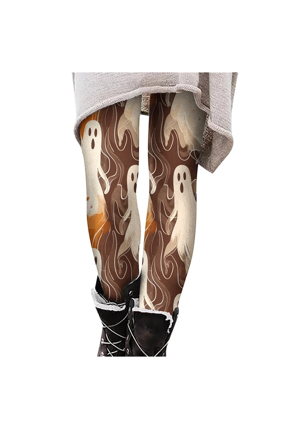 Party Costume Halloween Printed Hip Lifting Yoga Pants Stretch Pants Training Leggings,Multicolor,2XL