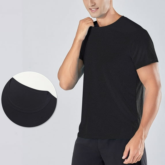 Mingw T Shirt for Men Men's Matte Polyester Soft-Touch Texture Wrinkle-Resistant Fluorescents Crew Neck Short Sleeve Tops