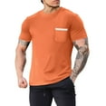 thumbnail image 1 of Mingw Sports T Shirt for Men Mesh Fabric Moisture Wicking and Breathable Shirt for Gym and Workout with Pockets, 1 of 5