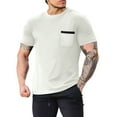 thumbnail image 1 of Mingw Sports T Shirt for Men Mesh Fabric Moisture Wicking and Breathable Shirt for Gym and Workout with Pockets, 1 of 5