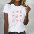 thumbnail image 1 of Mingw T Shirts for Women Summer Graphic Print T Shirt Crew Neck Tee Comfortable Fabric Tops for Women Blouse, 1 of 4