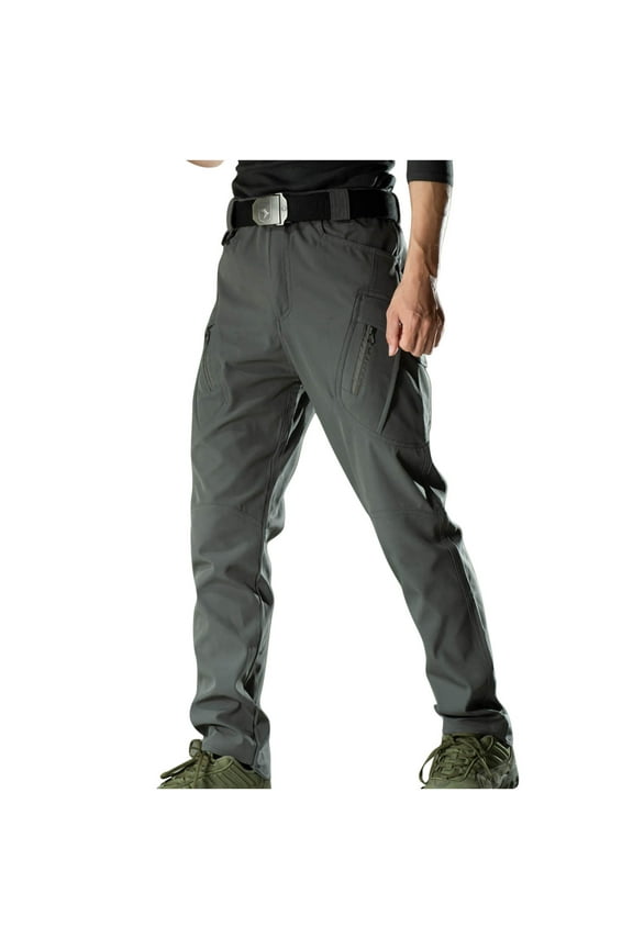 Mingw Tactical Pants Versatile Rugged Big and Tall Cargo Pants Heavy Duty Work Trousers,Gray,S