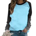thumbnail image 1 of Mingw Womems Colored Tees Sweatshirts Crew Neck Long Sleeve Fall Tunic Top, 1 of 5