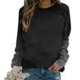 thumbnail image 1 of Mingw Womems Colored Tees Sweatshirts Crew Neck Long Sleeve Fall Tunic Top, 1 of 5