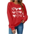 thumbnail image 1 of Mingw Womens 2XL Crewneck Graphic Long Sleeve Pullover Tops Casual Fall Outfits, 1 of 6