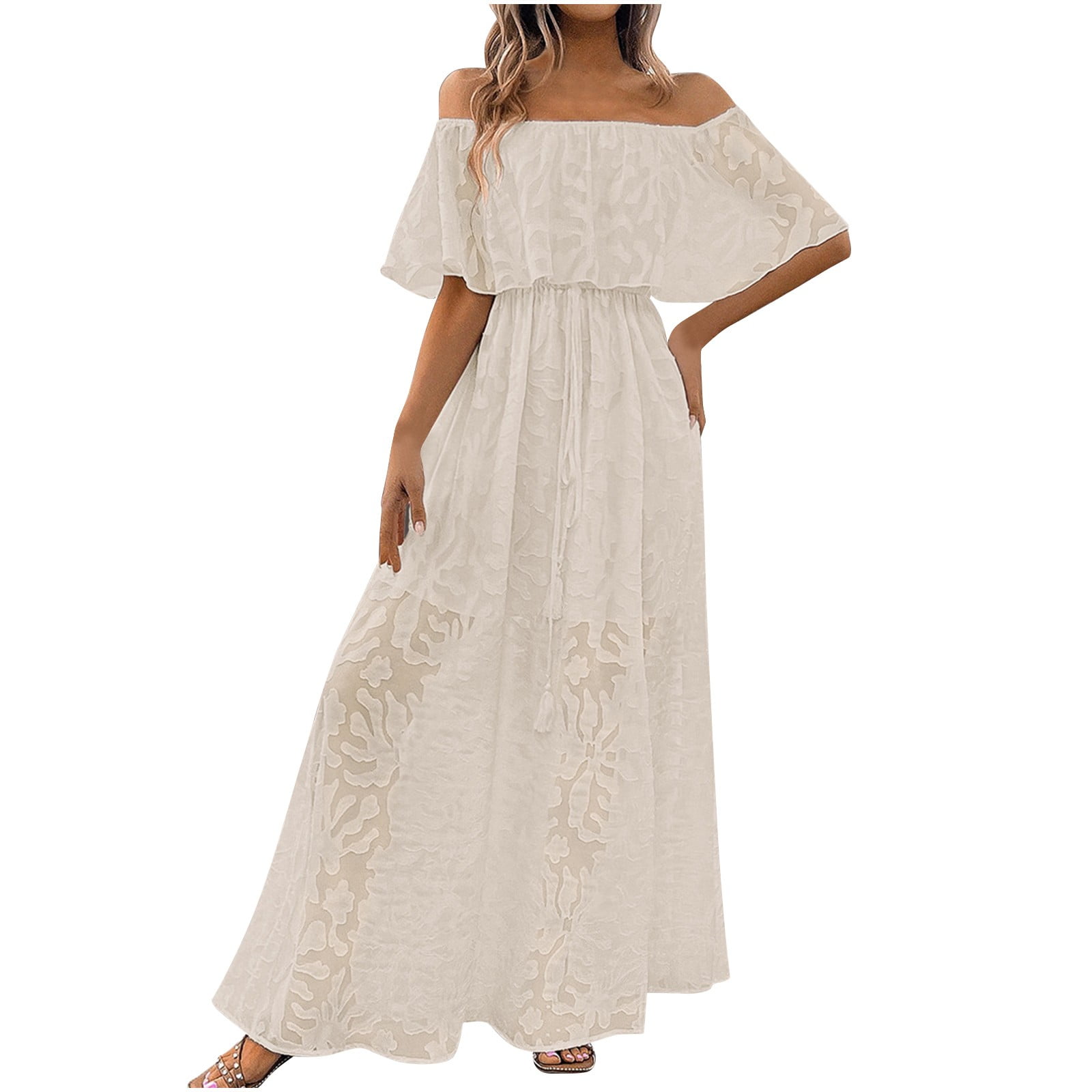 chinese dress ladies Navy Wedding Guest Dress 2026 Long Sleeve A Line Formal Midi Dress with Waist Tie and Split Neck, S / Dark Blue