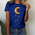 thumbnail image 1 of Mingw Womens Tops T Shirt Casual Tee Word Print 2025 Summer Basic Print Crewneck for Women Blouses, 1 of 6