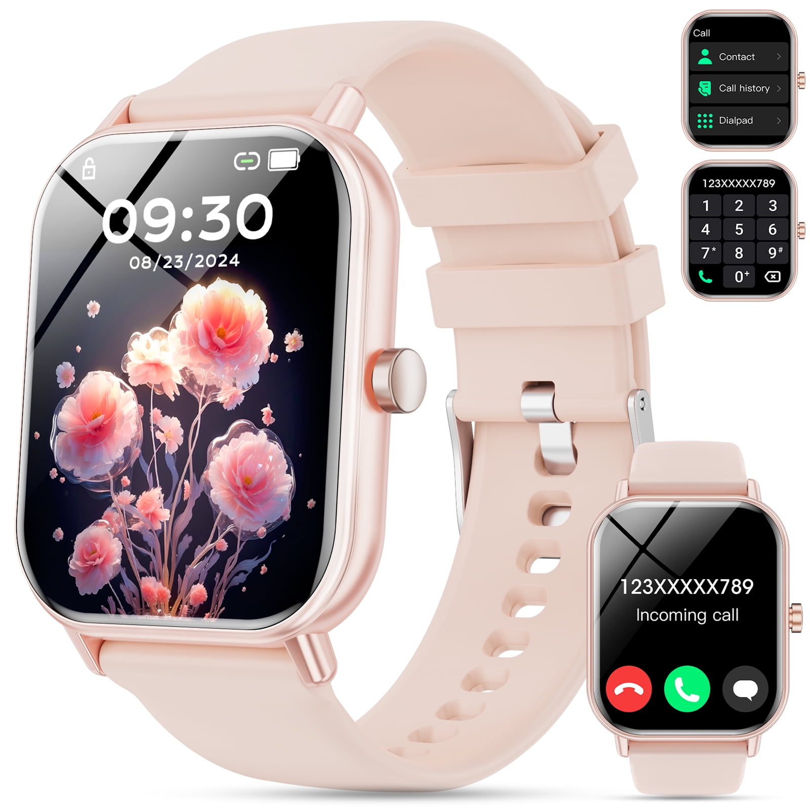 Mingwear 1.85-Inch IP67 Waterproof Smartwatch, Fit
