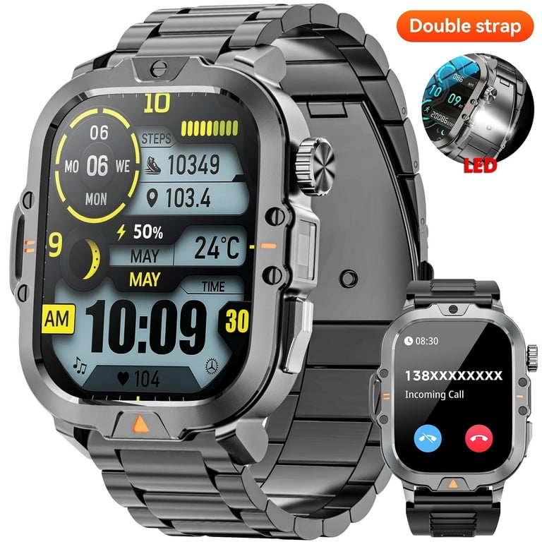 mingwear Military Smartwatch for Men with Screen