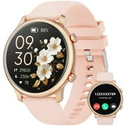 Mingwear 2025 New 1.39-inch Women's Smartwatch, Fitness Tracker with 100+ Exercise Modes, Take/Dial Calls, fits for Android and Iphone Devices (Metallic Gold)