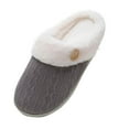 thumbnail image 1 of Mingws Shoes Platform Slippers for Women Fluffy Warm Cozy Homewear Shoes Memory Foam Anti-Skid Slip-On Shoes, 1 of 6