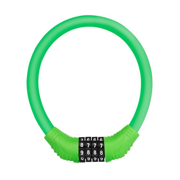Mingyiq 1pc Bicycle Anti-theft Lock 11x10.5cm Portable Weatherproof 4-Digit Combination Password Lock Mountain Bike Locks Accessories green