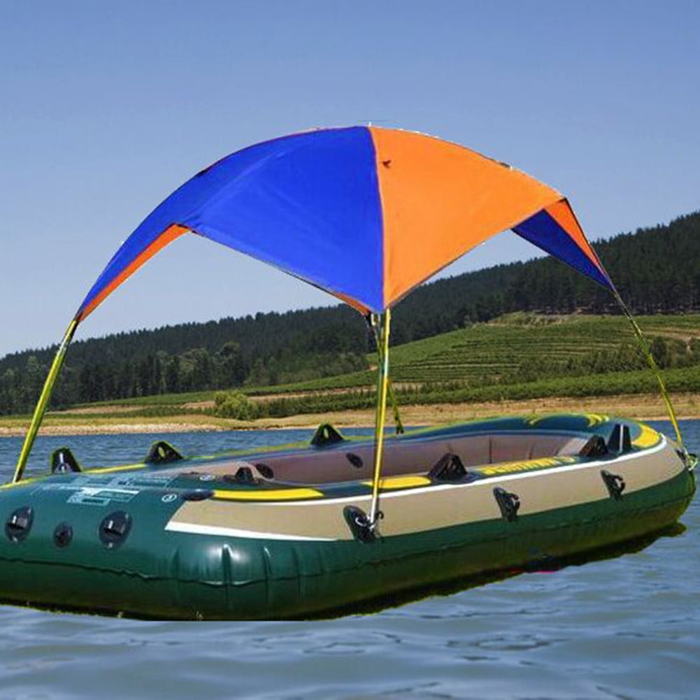 Rainproof Boat Awning Canopy Sun Shade for Picnic Canoe Inflatable Boats 