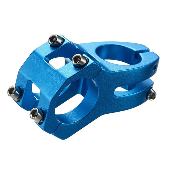 Mingyiq Bike Short Stem Aluminium Alloy for 31.8mm Handlebar 28.6mm Fork Mountain Bike Blue
